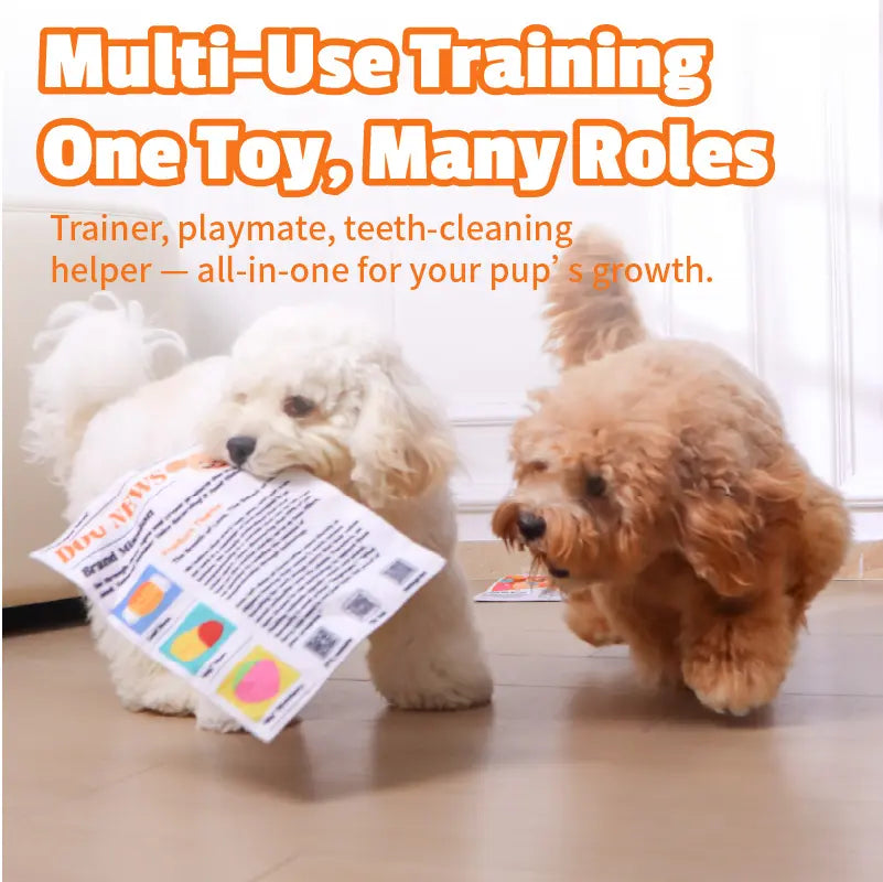 Pet Balloon Durable Newspaper Dog Toy Crinkle Chew for Boredom Relief Thickened Durable Teeth Cleaning Realistic Crinkle Safe Non Toxic Washable Quick Dry Interactive Play