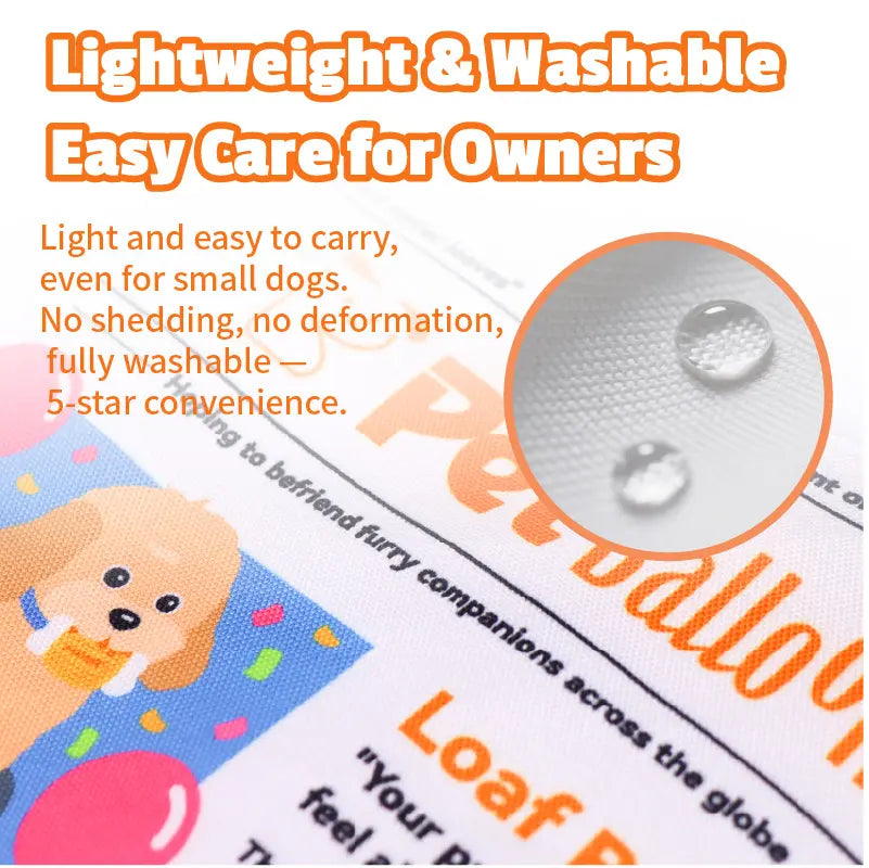 Pet Balloon Durable Newspaper Dog Toy Crinkle Chew for Boredom Relief Thickened Durable Teeth Cleaning Realistic Crinkle Safe Non Toxic Washable Quick Dry Interactive Play