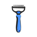 Pet Dematting Undercoat Rake for Long-Haired Pets, Double-Sided Deshedding Brush for Dogs & Cats, Pain-Free Tangle Remover, Reduces Shedding & Mats, Grooming Tool