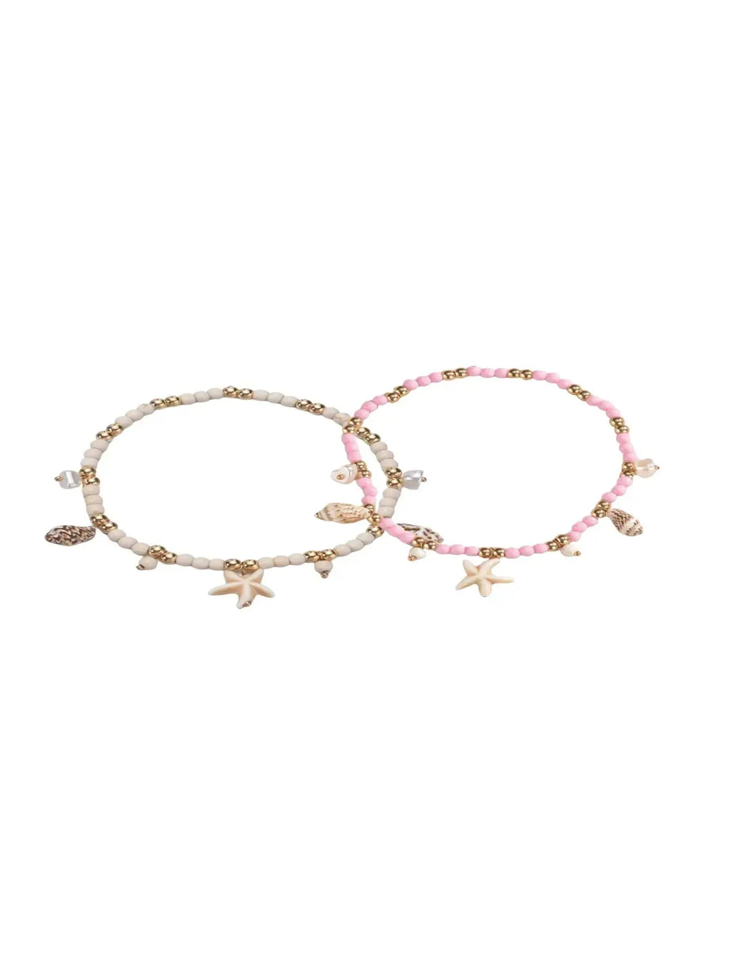 Summer 2024 Starfish & Shell Decor Beaded Anklet for Women & Girls, Fashion Jewelry for Party, Daily Clothing Decor, Trendy Jewelry for Birthday Gift