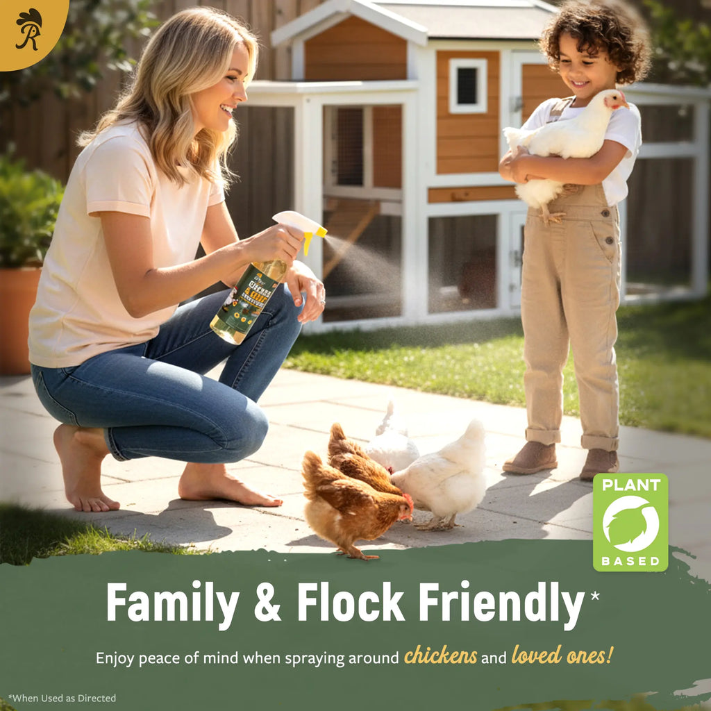 Reliant Pet Chicken & Coop Poultry Spray for Mites,Lice,Ticks,Fleas and Flies - Safe for Use on Chickens and No Egg Removal Needed - Sale - Mother'S Day Sale - Father'S Day Sale